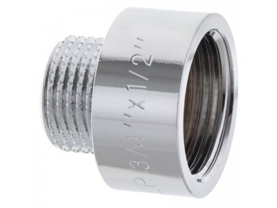 Переходник (коннектор) 1/2"х3/4" (хром) KOER KF.A0608.CHR (KF0138)