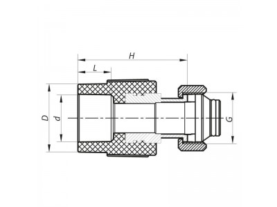 Муфта с евроконусом и накидной гайкой 20x3/4 PPR KOER K0240.PRO (KP2606)
