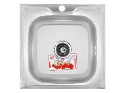 Кухонная мойка накладная ZERIX Z5050-06-160E (satin) (ZX1609)