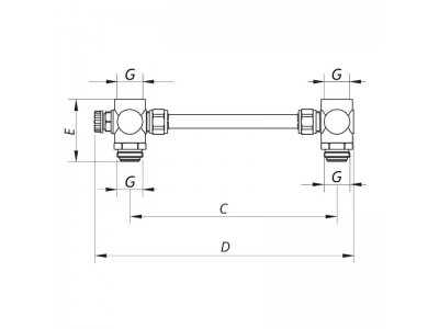 Байпас коллекторный 1'' KOER KR.1021 (KR2627)