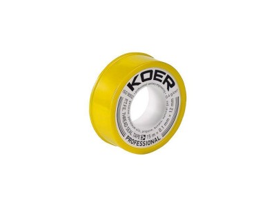 ФУМ лента для газа KOER ST-02 15M*0.1mm*12mm (KR0120)