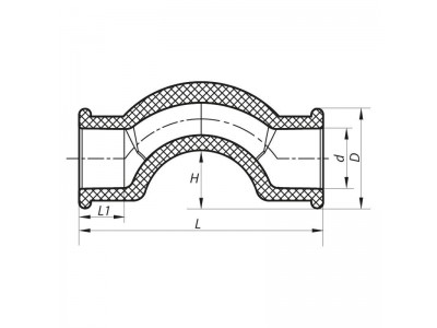 Обвод короткий KOER PPR 20 K0065.PRO (KP0077)