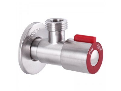 Кран для подключения сантехприборов 1/2x1/2 MIXXUS VAL-02 красный (нерж. сталь) (SS0049)