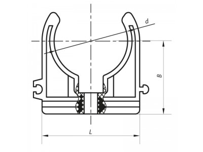 Крепление для PPR трубы 25 KOER K0075.PRO (KP0090)