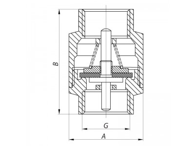 Клапан обратный 1/2" (KOER KR.171) (KR0127)