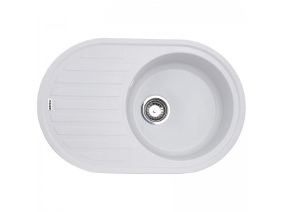 Мойка кухонная ZERIX ZS-7750R-01 Белая (ZX4555)