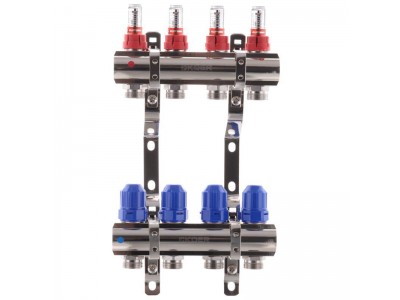 Коллекторный блок с расходомерами KOER KR.1110-04 1”x4 WAYS (KR2641)