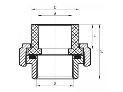 Сгон-американка ВР 40x1.1/4F PPR KOER K0132.PRO (KP0167)