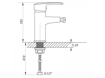 Смеситель для биде ZERIX STD 181 (ZX0195)