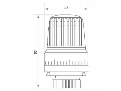 Термоголовка M30x1.5 KOER KR.1330 (KR2676)