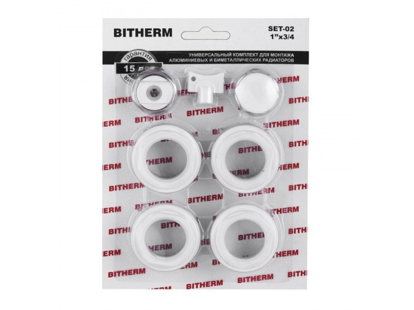 Комплект для радіатора 3/4" (без кріплень) BITHERM SET-02 (BT0553)