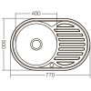 Мойка кухонная ZERIX Z7750-06-180D (decor) (ZX1595)