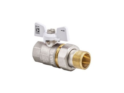 Кран с американкой 3/4" (KOER KR.227.W) белый (KR0097)