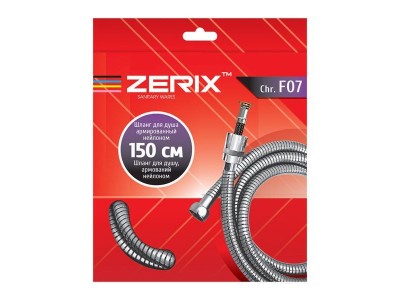 Шланг армированный нейлоном ZERIX F07 (150 см) (ZX2865)