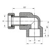 Кут з накидною гайкою 25x3/4F PPR KOER K0145.PRO (KP0183)