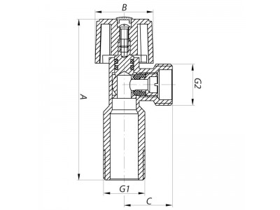 Кран шаровый KOER 1/2x1/2 (KR.511) (KR0101)