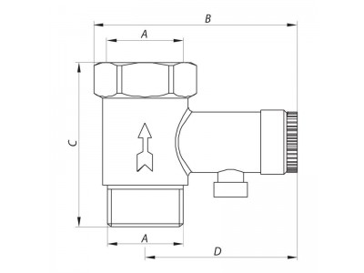 Предохранительный клапан для бойлера 1/2” KOER KR.1039 (KR2674)