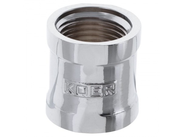 Муфта 1/2" (хром) KOER KF.C06.CHR (KF0116)