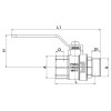 Кран шаровой Roho R201-125B - 1 1/4" (RO0098)