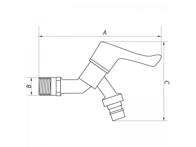 Кран для холодной воды 1/2" (KOER KR.255) (KR2727)
