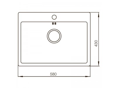 Мойка MIXXUS MX5843-200x1.0-HANDMADE (MX0566)