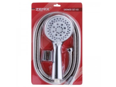Душевой набор (шланг, лейка, кронштейн) ZERIX SHOWER SET-03 (ZX3097)