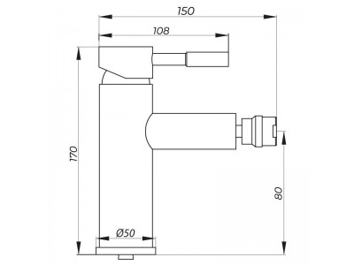 Смеситель для биде ZERIX LR75005 (LL1668)