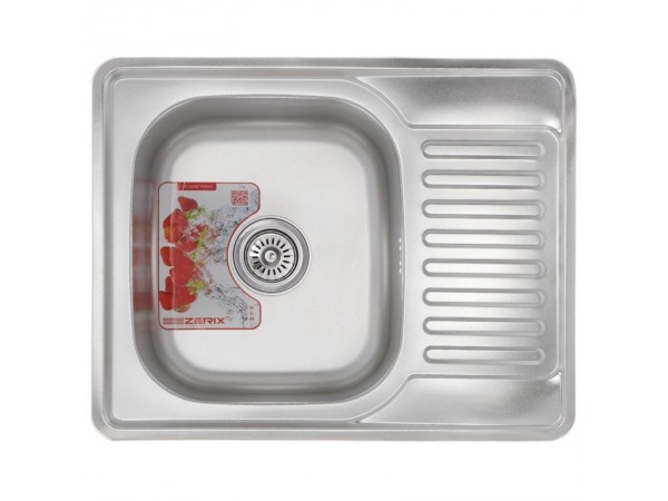 Мойка кухонная ZERIX Z6350-06-160D (decor) (ZM0562)