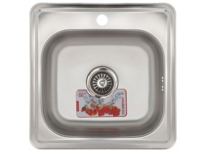 Мойка кухонная ZERIX Z4848-06-160E (satin) (ZM0557)
