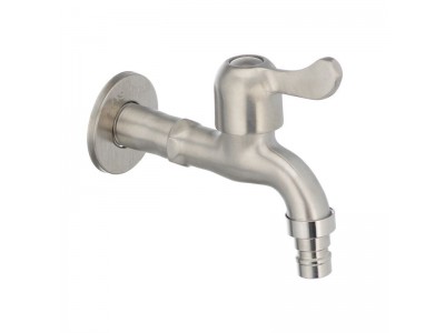Кран для холодной воды 1/2 MIXXUS BIB-03 (нерж. сталь) (SS0052)