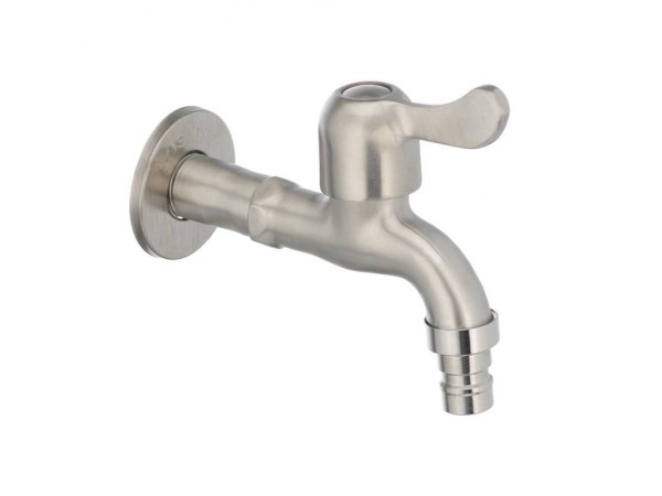 Кран для холодной воды 1/2 MIXXUS BIB-03 (нерж. сталь) (SS0052)