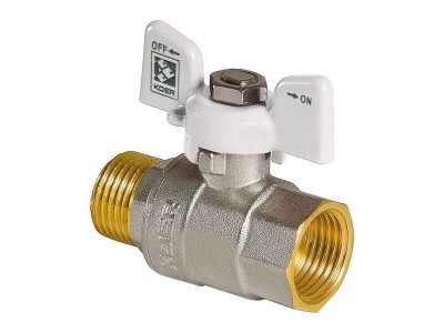 Кран шаровый KOER 3/4" ГШБ (KR.218.W) белый (KR0183)