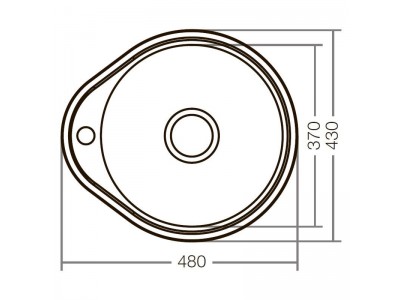 Мойка кухонная ZERIX Z4843-08-180D (decor) (ZX1599)