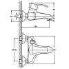 Смеситель для ванны Haiba FOCUS 009 матовый (HB0125)