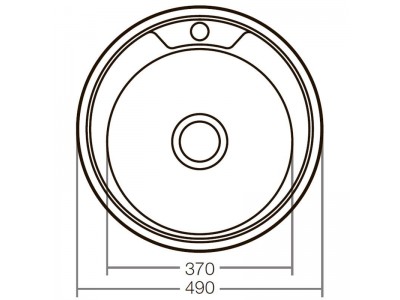 Мойка кухонная ZERIX Z490-08-180D (decor) (ZX1585)