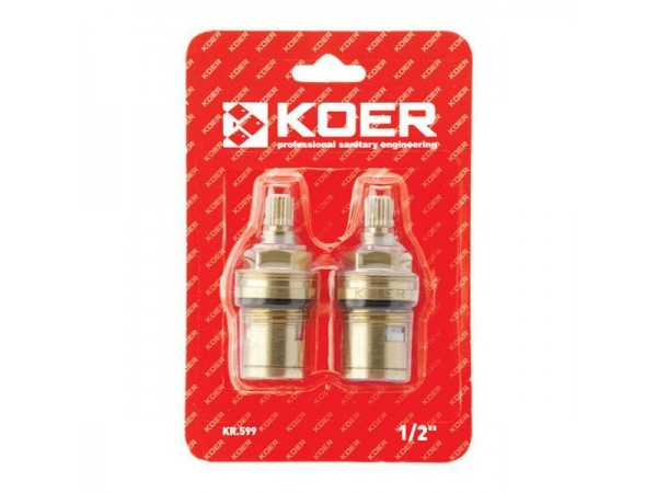 Кранбуксы KOER KR.599 КОМПЛЕКТ (2 шт/БЛИСТЕР) керамика MF-1/2" (AC0528)