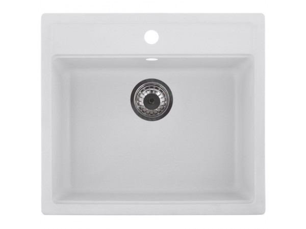 Мойка кухонная ZERIX ZS-5751S-01 Белая (ZX4595)