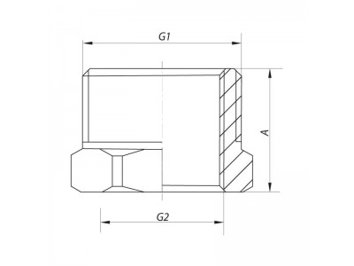 Футорка 1"x2" KOER KF.F1020 (KF0089)