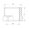 Футорка 1-1/2"x2" KOER KF.F1620 (KF0091)