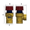 Клапан предохранительный Roho R2000-015 - 1/2" ВВ (1,5 бар) (RO0166)