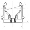 Крепление для PPR трубы 20 KOER K0074.PRO (KP0089)