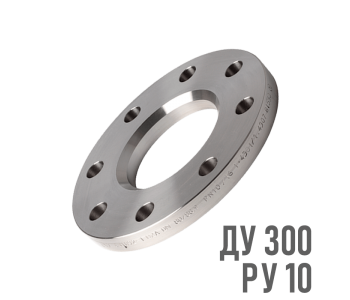 Фланец плоский нержавеющий AISI 304 Ру 10 Ду 300 (324)
