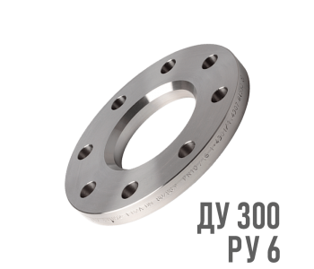 Фланец плоский нержавеющий AISI 304 Ру 6 Ду 300 (324)