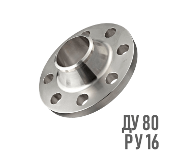 Фланец воротниковый нержавеющий AISI 304 Ру 16 Ду 80 (89)