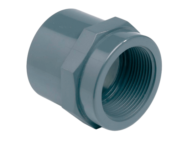 Муфта ПВХ Effast переходная с внутр. резьбой d40x1-1/4"