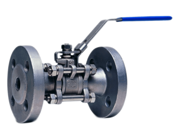 Кран шаровый фланцевый нержавеющий трехсоставной Ayvaz V-3F Ду 65